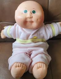 1985 Neon Cabbage Patch Kid Preemie Baldy Boy With Green Eyes, Coleco  Cabbage Patch Preemie, CPK, Coleco, Xavier Roberts, OAA CPK, Neon Cpk