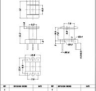 EE13 V(3+3) Y|EE VERTICAL|BOBBIN