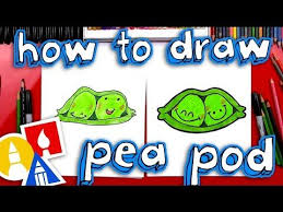 How To Draw Funny Peas In A Pod Art For Kids Hub Art For Kids Hub Drawing For Kids Drawings
