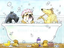 Run you a bubble bath, help you undress slowly, bring you a glass of wine in the tub, and then sit next to it talking to you, getting a nice buzz until you get out. then i'll even dry you off, kissing the parts of. Rub A Dub Dub 3 Dogs In A Tub Liz Hess Gallery