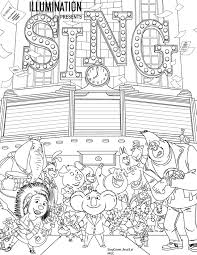 So grab your crayons, because we've given you a ticket to believe. Sing Saturday Is Happening Thanksgiving Weekend Sing Movie Online Coloring Pages Coloring Pages For Kids