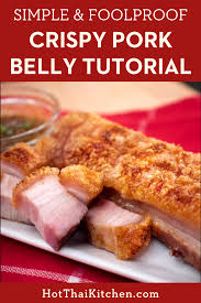 Simple Crispy Pork Belly Recipe Asian Food Recipe In 2020 Pork Belly Recipes Pork Belly Recipes Crispy Crispy Pork Belly