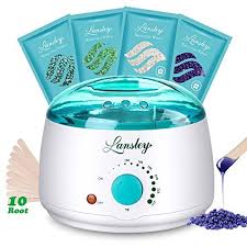 Wax Warmer Hair Removal Home Waxing Kit With 4 Flavor Brazilian Depilatory Hard Wax Beans 10 Wax Applicator Spatula Home Waxing Kit Waxing Kit At Home Waxing