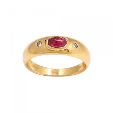 7 carat aaa tanzanite an 76 flawless diamond gypsy ring in 14k white gold plated sterling silver tgw 7.76 cts. Natural Ruby And Diamond Gold Gypsy Ring