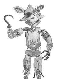 Freddy face 5 nights at freddy's. Drawing Of Withered Foxy By Ffffnafff On Deviantart