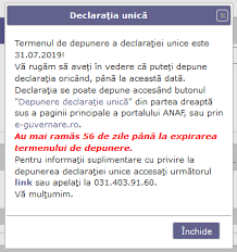 49/2019 aproba modelul si continutul formularului declaratie unica privind impozitul pe venit si contributiile sociale datorate de persoanele fizice. Nou NumÄrÄtoare InversÄ Pe Site Ul Anaf Cu Privire La Termenul De Depunere Al DeclaraÈiei Unice Cabinetexpert Ro Blog Contabilitate