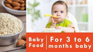 What can babies eat at 3 months. Baby Food For 3 To 6 Month Baby Badam Almond Flour Recipe Youtube
