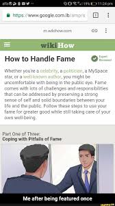 Please send us your suggestions! M Wikihow Com C D E How To Handle Fame Eiaiioved Whether You Re A A A Myspace Star Or A You Might Be Uncomfortable With Being In The Public Eye Fame Comes With Lots Of