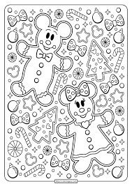 Mickey Minnie Mouse Holiday Coloring Page In 2020 Christmas Coloring Pages Coloring Pages Santa Coloring Pages