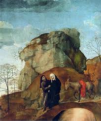 Hugo Van Der Goes Mary And Joseph On The Way To Bethlehem 1475 Photo Galleria Degli Uffizi Florence Italy Painting Art Artwork