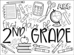 This printable coloring page features a sailboat. First Day Of 2nd Grade Coloring Page By Teacher Miss Beck Tpt