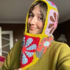 Buy Crochet Balaclava Scarf, Alisdaknit Style Balaclava Scarf, Floral  Balaclava, Handmade Floral Scarf, Winter Balaclava, Daisy Balaclava Scarf  Online in India