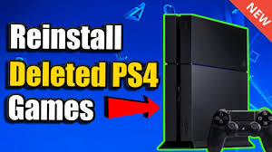 How To Reinstall Games On Ps4 After Deleting Them Redownload Games Youtube