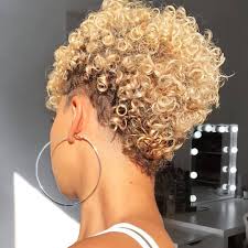I asked nischan and hair colorist marcia hamilton, who works with zoë kravitz, to help me create an uplifting hair dyeing guide for black women. African American Short Blonde Natural Curly Hair Hairstyle Directory
