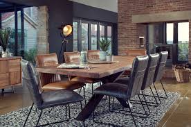 Tables scandinaves, tables modernes, tables contemporaines, tables. Table Salle A Manger Bois Metal Pied Croise 240 Cm Oka Tables A Manger Pier Import