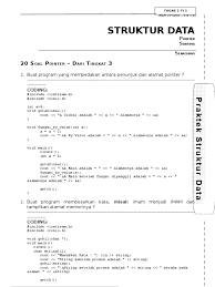 Check spelling or type a new query. Struktur Data 50 Soal Pointer Sorting Dan Searching Isi