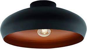 eglo 94547 a to e deckenleuchte stahl e27 schwarz kupfer 40 x 40 x 17 cm amazon de kuche haushalt plafondlamp koperen lampen lampen