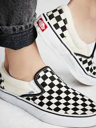 Black And White Checkered Vans Slip Ons Womens Classic Checkered Slip On Vans Shoes Women Vans Slip On Shoes Sneakers Fashion