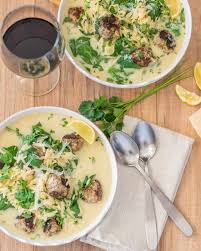 This moroccan lamb meatballs recipe is simmered in a sweet tomato raisin sauce and flavored with ras el hanout. Avgolemono With Lamb Meatballs Spinach