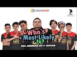 Watch nrx jayzee & kyaaah gaming vs woopie 2v1 sniper mp4. Watch Nrx Jeremiah 29 11 On Codm World Championship Who S Most Likely To Codashop Blog Ph