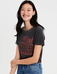 Ae Diet Coke Graphic T Shirt Washed Black American Eagle Outfitters Clothes For Women Mens Outfitters Straight Crop Jeans