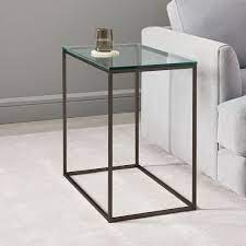 Petra black square metal outdoor side table (17) caiden round metal outdoor side table. Streamline Side Table Glass