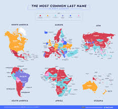 Sometimes it has four characters, but that's very rare. This Map Shows The Most Common Surnames In Every Country