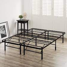 Zinus 14 smartbase zero assembly mattress foundation, metal platform bed frame platform bed with headboard zinus mia 14 black metal king queen full twin sizes. Zinus 14 Black Metal Smartbase Tool Free Assembly Mattress Foundation Twin Walmart Com Walmart Com