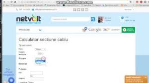 In functie de tipul de camera: Calculator Sectiune Cabluri Youtube