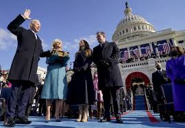 He hinted he would provide a break from us presidents of the recent past, with their penchant for. Biden Takes The Helm Appeals For Unity To Take On Crises