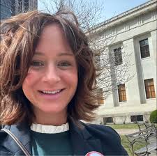 The newest member of the Parma Heights Police Department was sworn-in this  evening by Mayor Marie Gallo. Patrol Officer Kalli Spisak is a 2024  graduate of Cleveland State University with a bachelor's