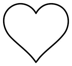 Heart Outline By Spacefem Heart Template Heart Coloring Pages Heart Shapes Template