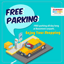 Lost of ticket (rm 50) gps: Free Parking At Sunway Big Box Sunway Bigbox Mall
