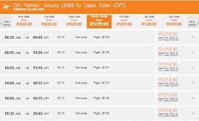 R899.00 flights from bloemfontein to cape town : Mango Flights Bookings Reviews Travel Vouchers Je