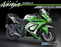 Modifikasi Ninja 250r Karbu Warna Hijau Motif Kenya 05 Hijau Prostiker Ducati Motogp Kawasaki Ninja 250r