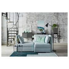 Vallentuna Sleeper Module With Backrests Hillared Light Blue Ikea In 2020 Vallentuna Light Blue Couches Ikea