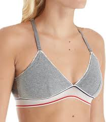 Tommy Hilfiger Women S Cotton Mesh Triangle Bralette Bra Shopstyle