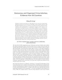 PDF) Democracy and organized crime: Evidence from 59 countries