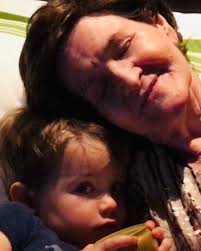 Happy Valentine's Day everyone! This is a pic from my Mom's 85th birthday.  We had just lost my father and my Mom had spent 35 grueling days sleeping  in a hospital, a