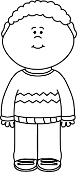 Black And White Pictures To Color For Kids Black And White Kid Wearing A Sweater Clip Art Black And White Kid Wearing A Sweater Image Clip Art Clipart Black And White Kids Clipart
