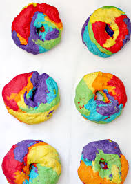 Rainbow Bagels What Jew Wanna Eat Recipe Rainbow Food Rainbow Bread Rainbow