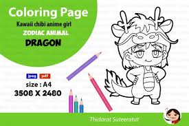 Doc mcstuffins coloring pages free. Kawaii Anime Girl Coloring Page No 5 Graphic By Thidarat Suteeratat Creative Fabrica