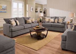 It's time to get snug and cosy with an understated grey and brown living room idea. Perth Sofa Set Dark Gray
