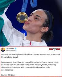 IBA President calls for Imane Khelif to return her Olympic gold medal 🏅
