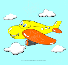 Mewarnai pesawat terbang gambar warna dan untuk anak anak. Gambar Animasi Kartun Pesawat Terbang Cikimm Com