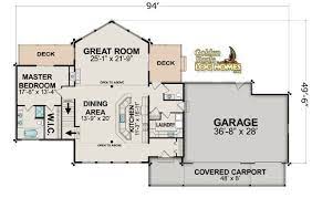 Some even include an attached garage! Lake Cabin Floor Plans Lakehouse Plan House Plans 57981