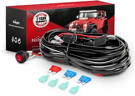 Aftermarket driving lights like spot lights and led light bars offer the ultimate. Amazon Com Nilight Ni Wa 06 Led Light Bar Wiring Harness Kit 2 Leads 12v On Off Switch Power Relay Blade Fuse For Off Road Lights Led Work Light 2 Years Warranty Automotive