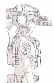 Modern Warfare Soldier Drawing Anime Military Anime Warrior