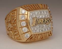 Los angeles lakers year : 2000 Los Angeles Lakers Nba World Champions 14k Gold Ring With All Real Diamonds