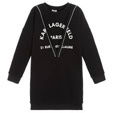 Karl lagerfeld branded logo mesh slip on sneakers. Karl Lagerfeld Kids Teen Girls Black Logo Dress Childrensalon